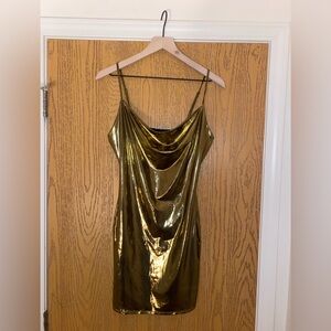 Forever 21 Metallic Gold Dress